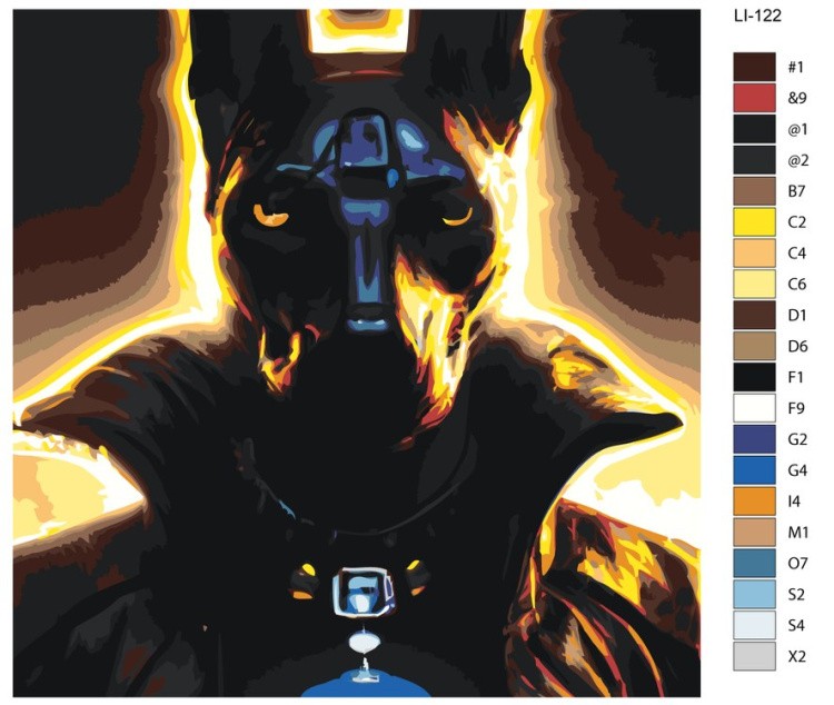 Картина по номерам «Анубис 2» — картинка 2