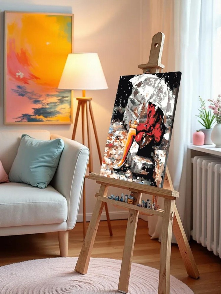 Картина по номерам «Размышления под дождем» — картинка 10