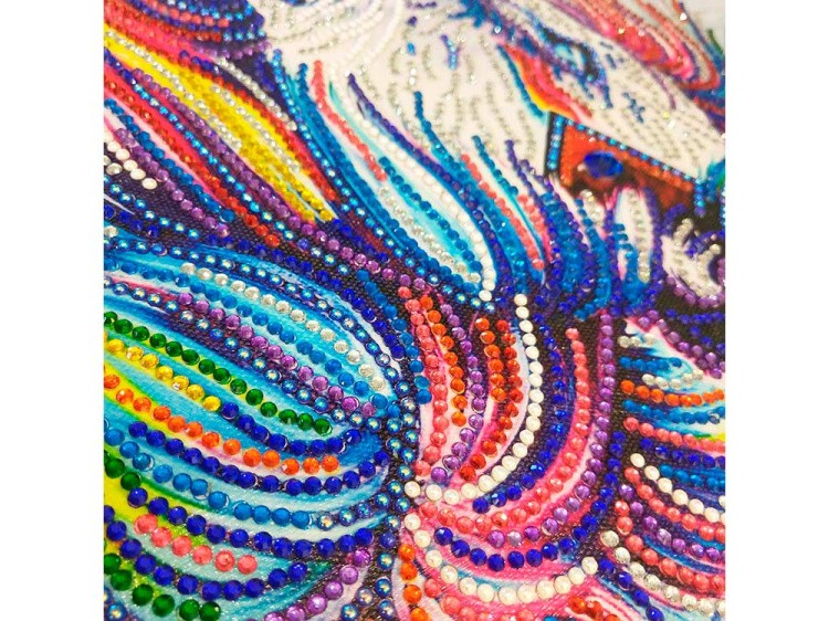 Алмазная вышивка 5D «Алмазный лев» — картинка 2