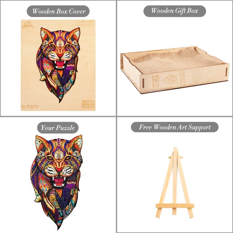 Деревянные пазлы «Африканский Леопард S», Woodbests — картинка 8