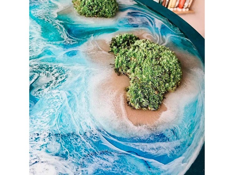 Ягель стабилизированный зеленый, ResinArt — картинка 3