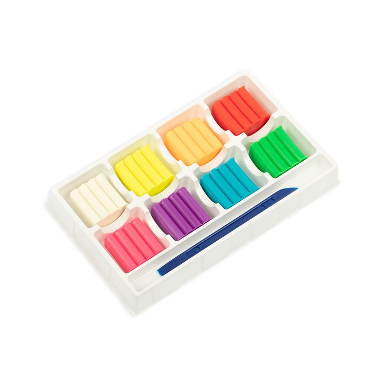 Пластилин восковой «Неоновые цвета», 8 цв., Лео Играй — картинка 2