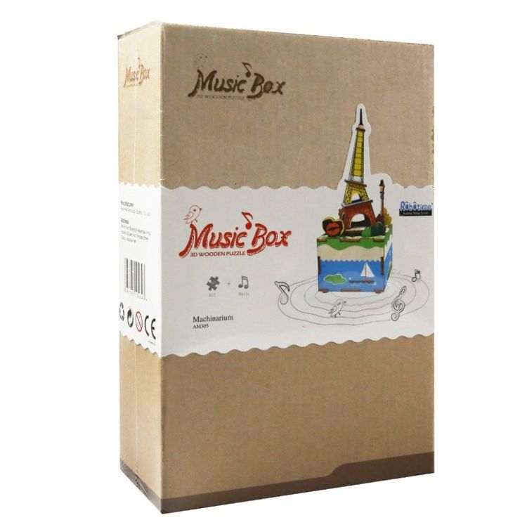 Конструктор из дерева «Эйфелева башня», Robotime — картинка 5