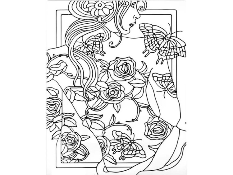 Витраж-раскраска «Бабочки» — картинка 2