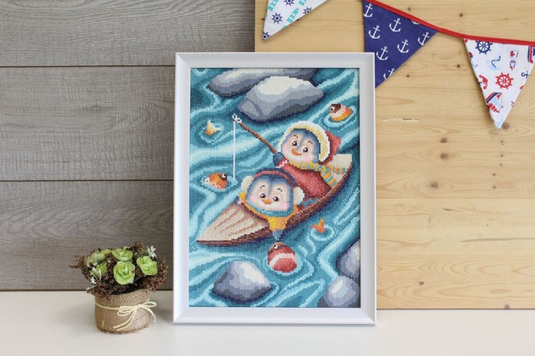 Алмазная вышивка «На рыбалке» — картинка 3