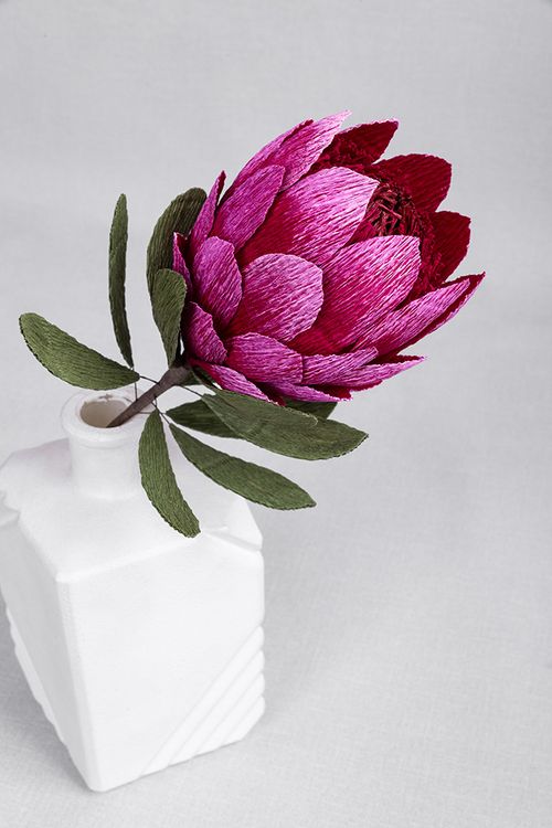 Гофрированная бумага 50х250 cм, 180 г/м2, цвет: 20/E5 кораллово-розовый, Blumentag — картинка 2