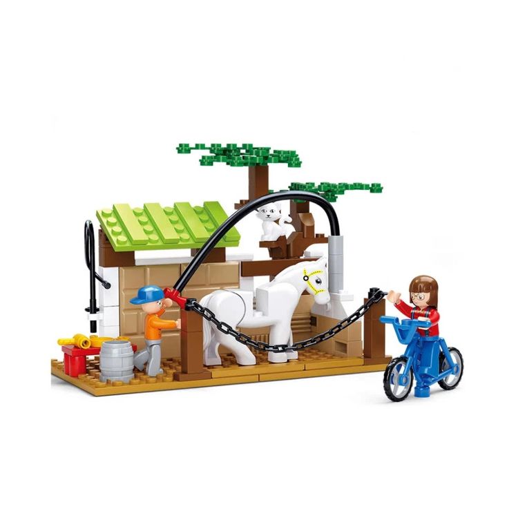 Конструктор «Город. Мойка для лошади», 110 деталей — картинка 2