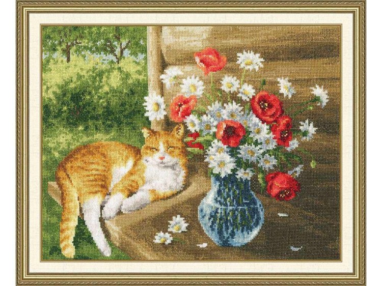 Набор для вышивания «Дачная жизнь кота Василия» — картинка 2