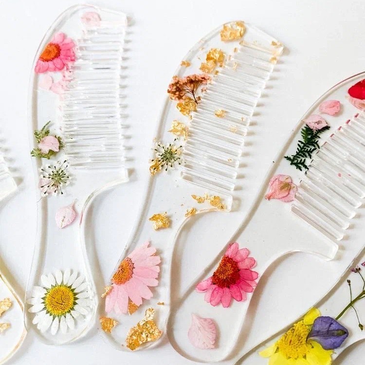 Силиконовый молд - Расческа с ручкой, 18x5см — картинка 3