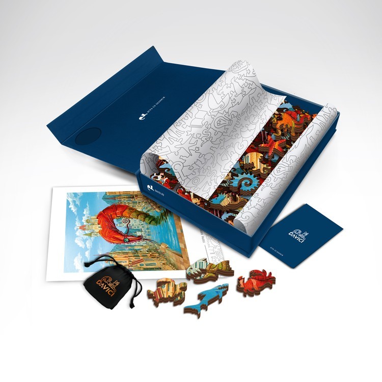 Деревянные пазлы DAVICI «Красная креветка» — картинка 11