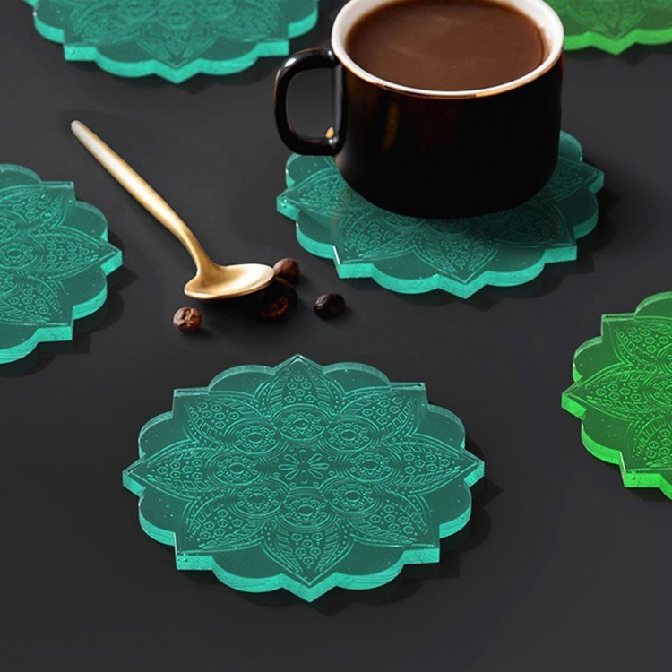 Силиконовый молд - Круг мандала, d 20см — картинка 4