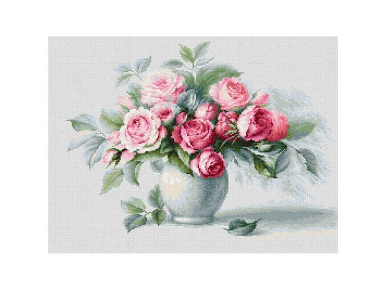 Набор для вышивания «Этюд с чайными розами»