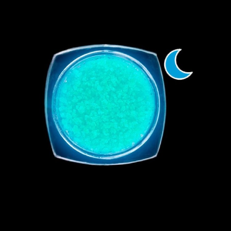 Камушки glow-in-the-dark бело-голубые — картинка 3