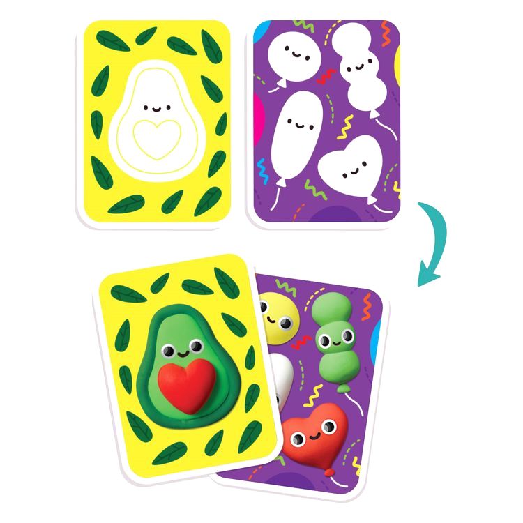 Набор для детского творчества «Слепи открытку. Авокадо» с магнитом — картинка 3