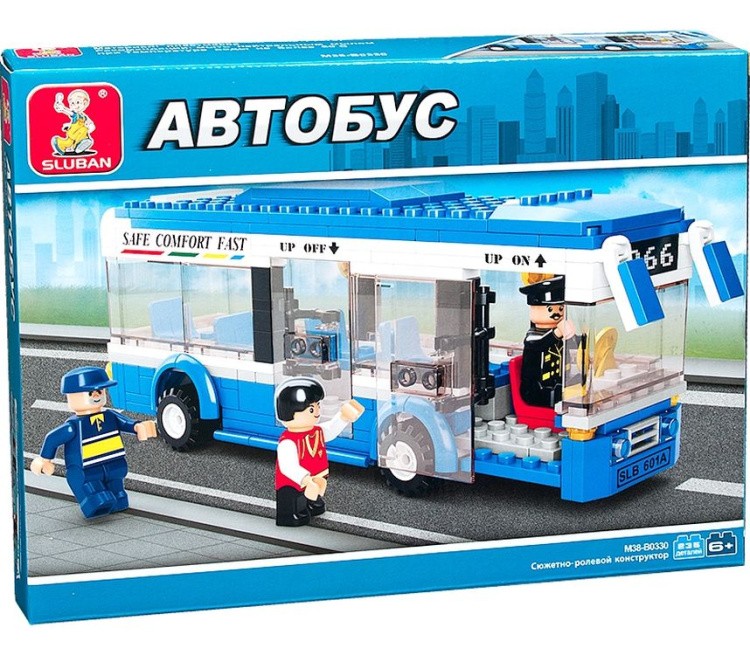 Конструктор «Автобус. Одноэтажный автобус», 235 деталей — картинка 3