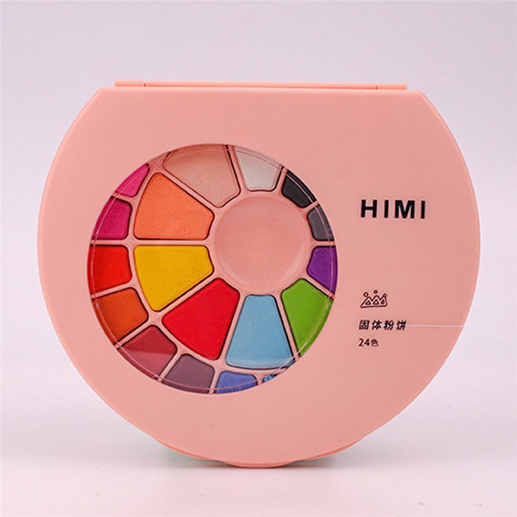 Набор акварельных красок HIMI розовый 24 цвета - 1 коробка