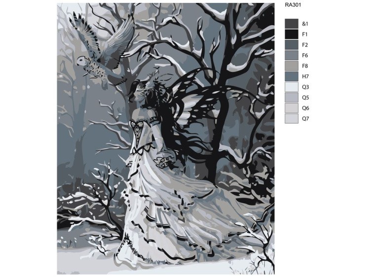 Картина по номерам «Полярная сова» — картинка 2