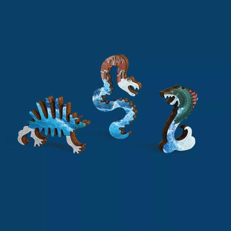 Деревянные пазлы DAVICI «Купание разноцветного дракона» — картинка 4