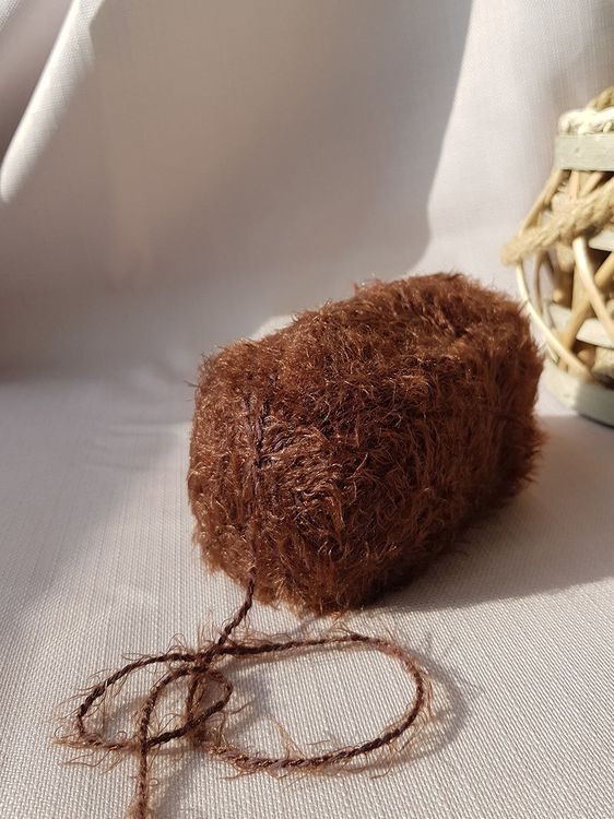 Пряжа Камтекс Хлопок травка (063), шоколад, 5 шт. по 100 г — картинка 4