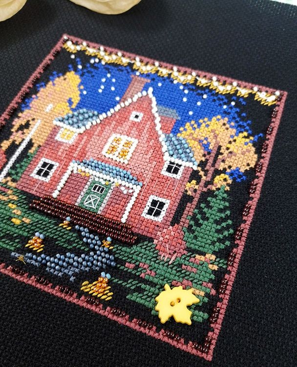 Набор для вышивания «Осенний домик» — картинка 3