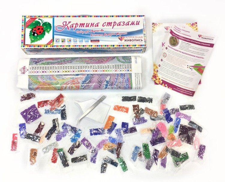 Алмазная вышивка «Божья коровка» — картинка 3