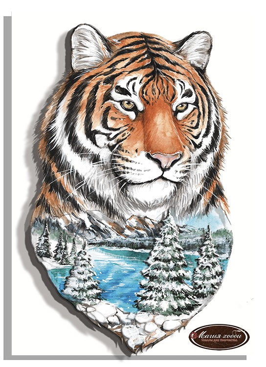 Папертоль «Дикая природа. Тигр» 21х30 см