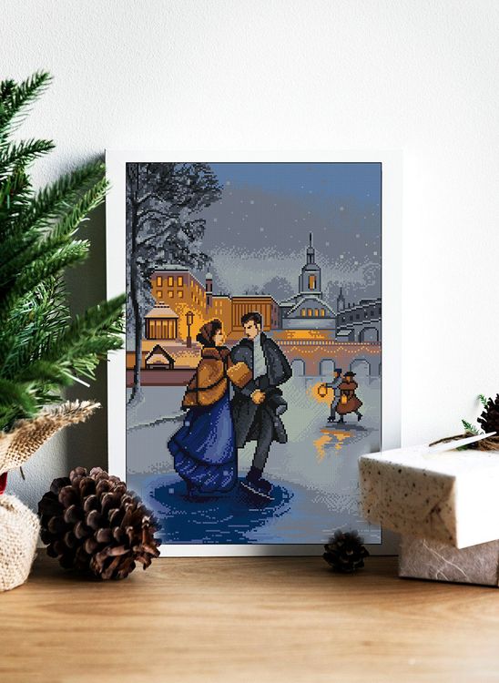 Алмазная вышивка «На катке» — картинка 3