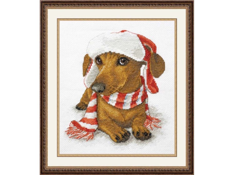 Набор для вышивания «Новогодняя такса» — картинка 2