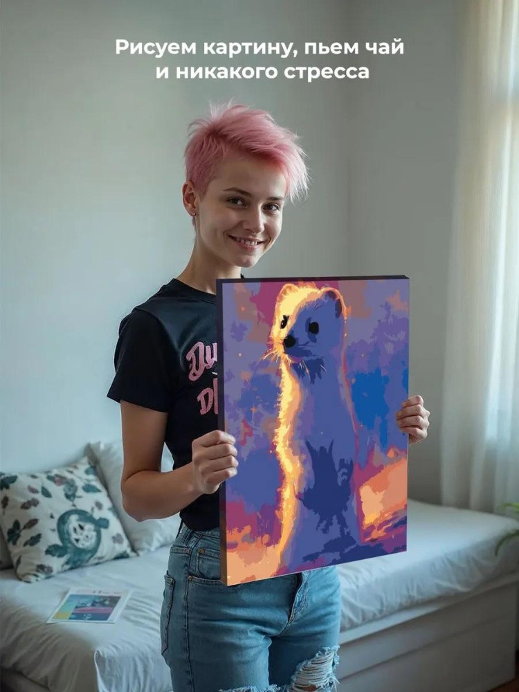 Картина по номерам «Ласка» — картинка 7