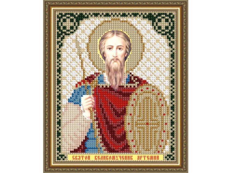 Рисунок на ткани «Святой Великомученик Артемий»