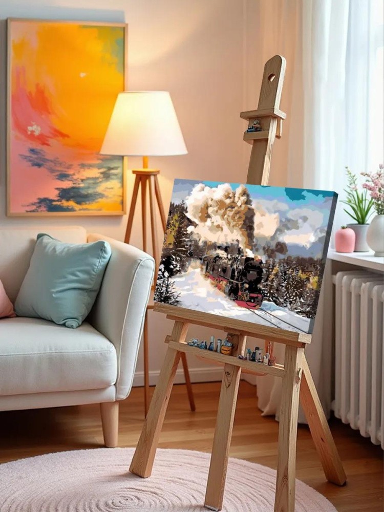 Картина по номерам «Паровоз» — картинка 10