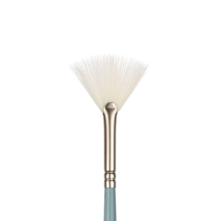 Кисть синтетика №04, веерная, 10 шт., длинная ручка, Vista-Artista — картинка 2