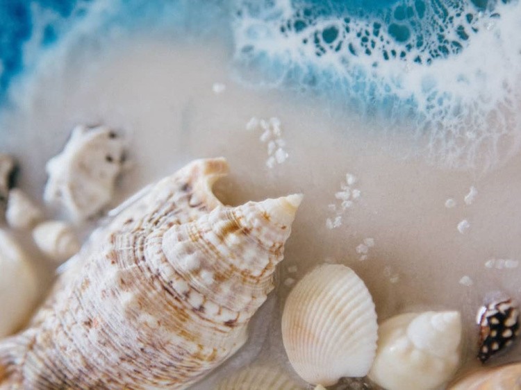 Порошок Resi-WAVE для 3D-эффекта морской пены 40 мл, ResinArt — картинка 8