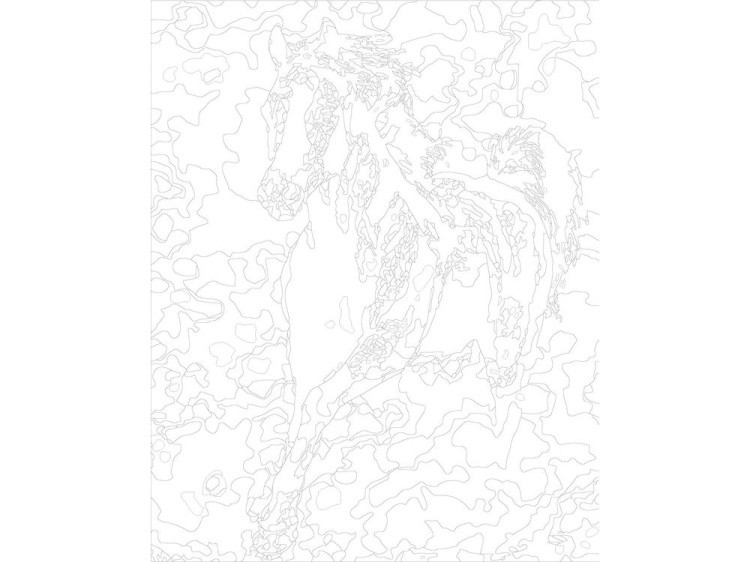 Картина по номерам «Скачущий конь» — картинка 3