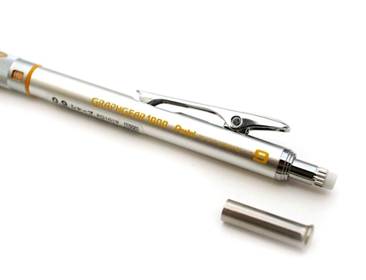 Карандаш автоматический профессиональный GRAPHGEAR 1000 0,9 мм, НВ, Pentel — картинка 4