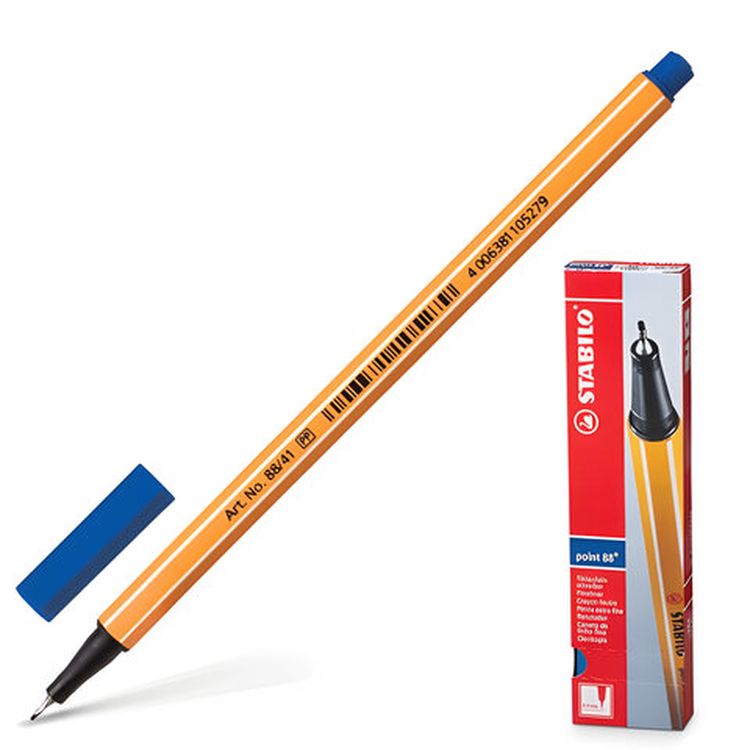Ручка капиллярная (линер) STABILO «Рoint», синяя