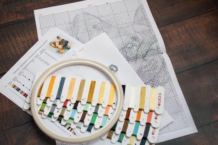 Набор для вышивания «Французский бульдог» — картинка 4