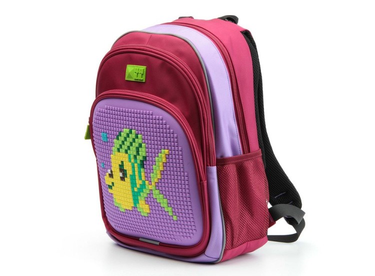 Рюкзак 4ALL Kids с битами, красно-сиреневый — картинка 2