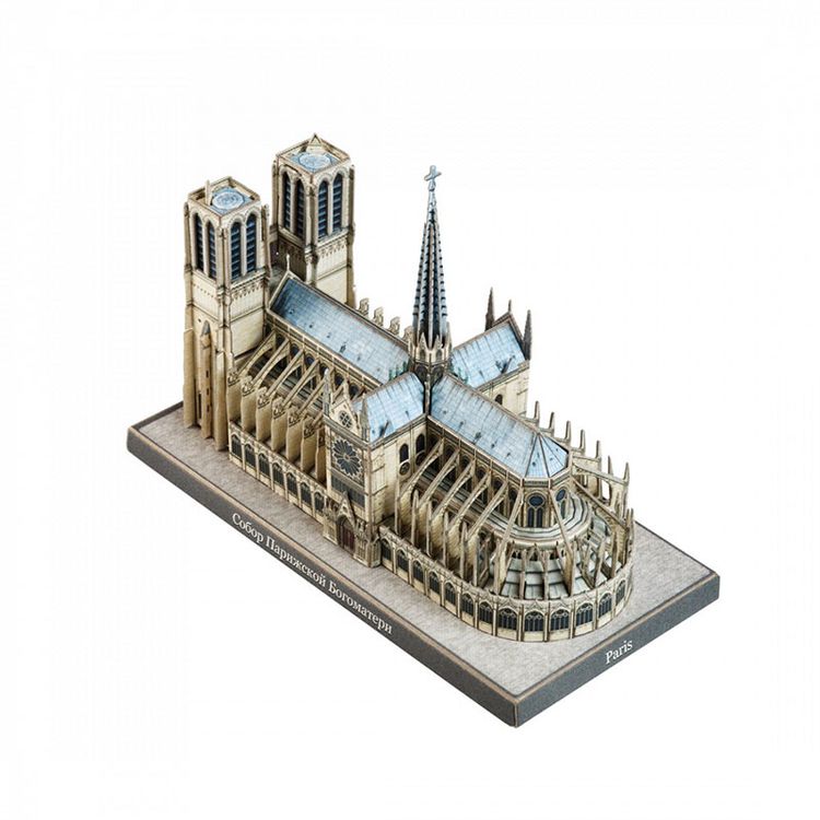 Сборная модель из картона «Собор Парижской Богоматери. Серия Шедевры мировой архитектуры» — картинка 3