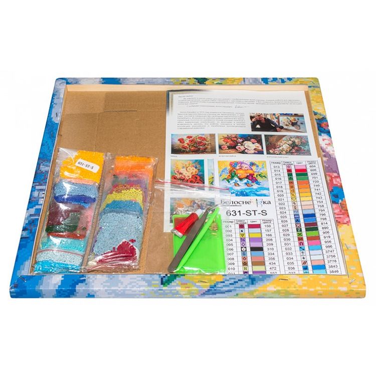 Алмазная вышивка «Ангелы с грушей» — картинка 3