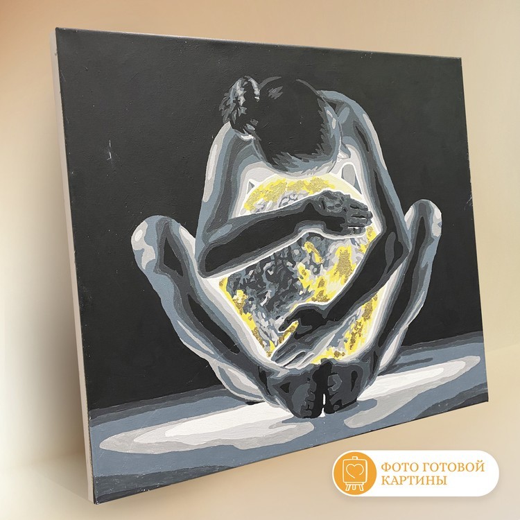 Картина по номерам с поталью «Объятья ночи» — картинка 2