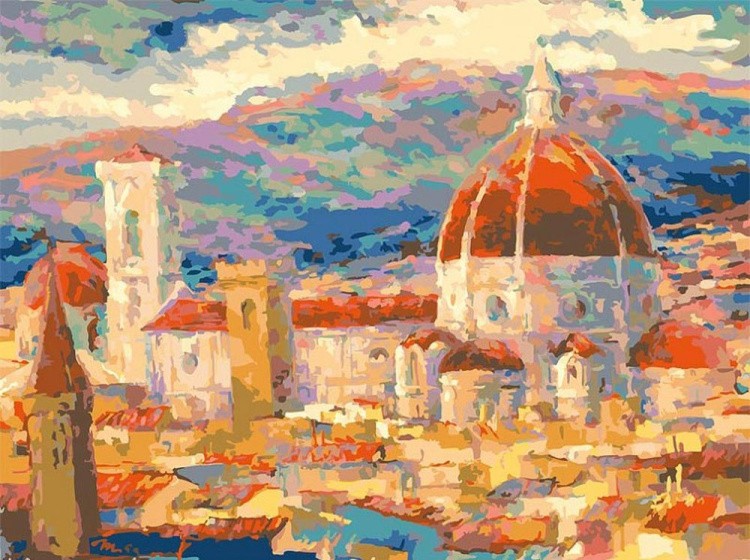 Картина по номерам «Дождь над Флоренцией»