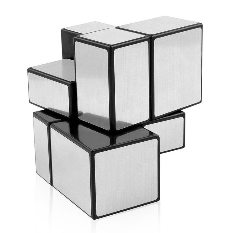 Зеркальный Кубик 2x2x2 непропорциональный (серебряный) — картинка 5