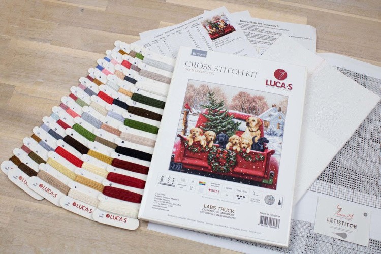 Набор для вышивания «Грузовик с Лабрадорами» — картинка 4