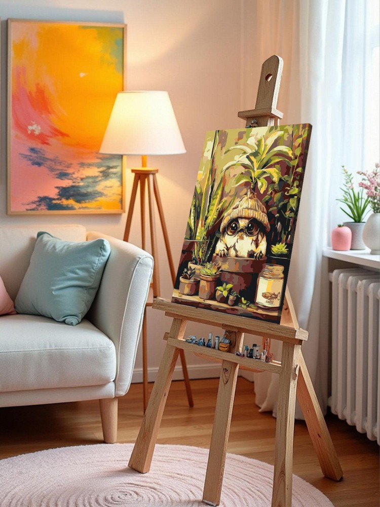 Картина по номерам Гарри Поттер милая мандрагора в очках — картинка 10