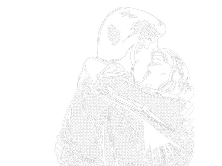 Картина по номерам «Поцелуй» — картинка 3