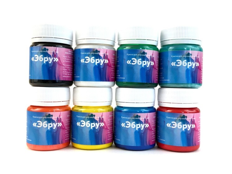 Набор для эбру «Классик», 8 цветов, Mimi — картинка 6