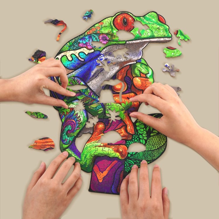 Деревянные пазлы «Древесная Лягушка M», Woodbests — картинка 4