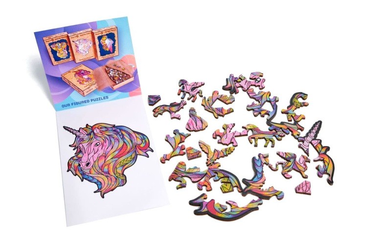 Деревянный пазл Wood Trick «Единорог: Розовое Небо» — картинка 2