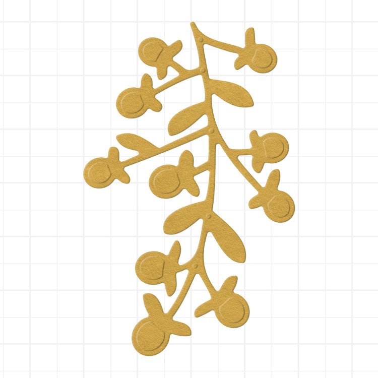 Нож для вырубки «Веточка с ягодками», 4,1x6,4 см, Mr.Painter — картинка 2